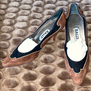 Beautiful Bally suede heels